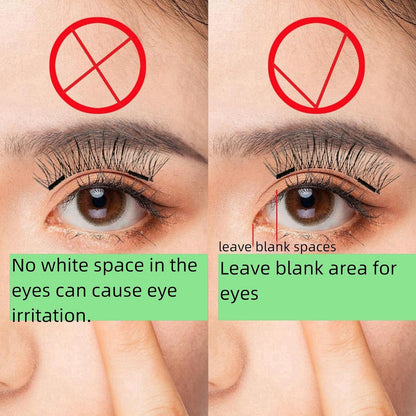 Magnetic Lashes,Magnetic Lashes Kit,Reusable Double Magnetic Lashes without Eyeliner,Magnetic Lashes with Natural Look,Eyelash Strips with Waterproof Magnets,Easy to Wear(Natural)