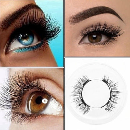 Magnetic Lashes,Magnetic Lashes Kit,Reusable Double Magnetic Lashes without Eyeliner,Magnetic Lashes with Natural Look,Eyelash Strips with Waterproof Magnets,Easy to Wear(Natural)