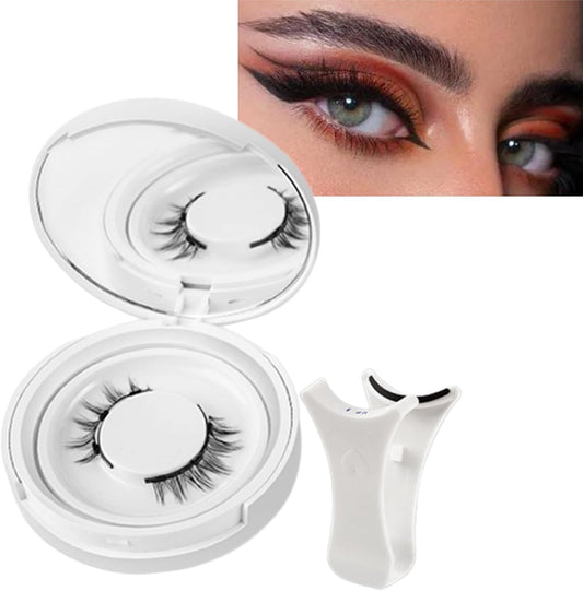 Magnetic Lashes,Magnetic Lashes Kit,Reusable Double Magnetic Lashes without Eyeliner,Magnetic Lashes with Natural Look,Eyelash Strips with Waterproof Magnets,Easy to Wear(Natural)